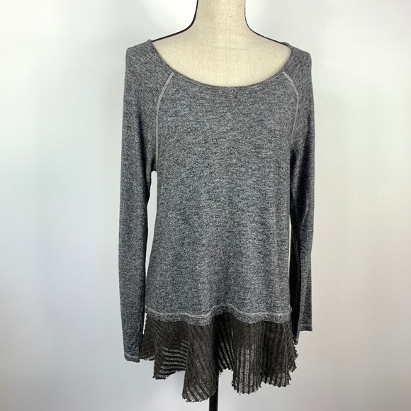 Hem & Thread Womens Multi-layer Look Tunic Gray - Picture 1 of 8